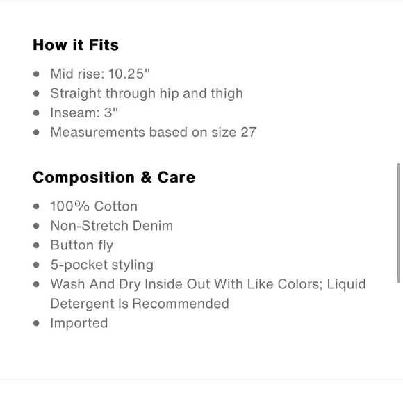 Levi’s 501 Mid Rise Denim Shorts Sz 27/4 “Back to Your Heart” Medium Blue - Picture 8 of 8